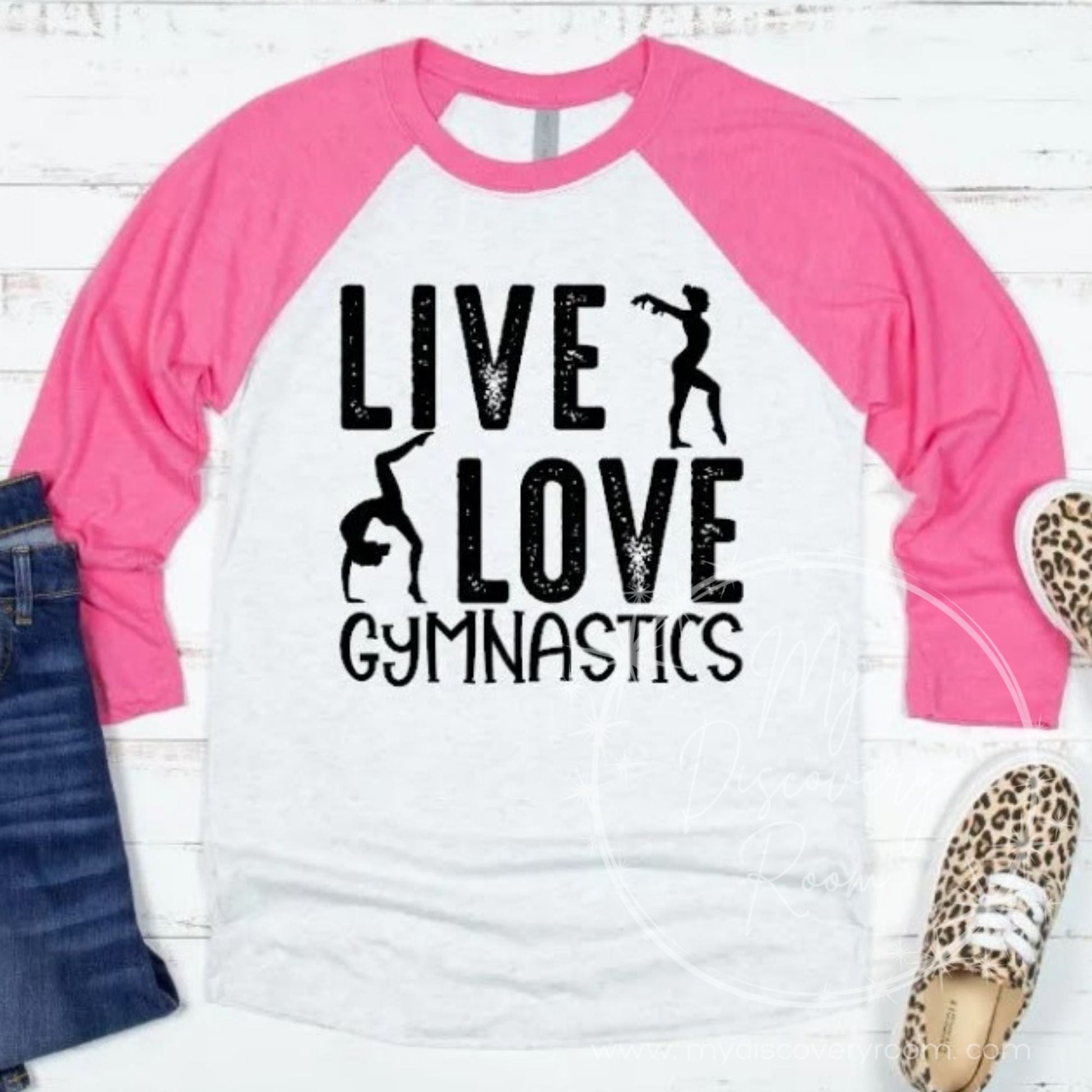 Live Love Gymnastics Graphic Tee - MyDiscoveryRoom