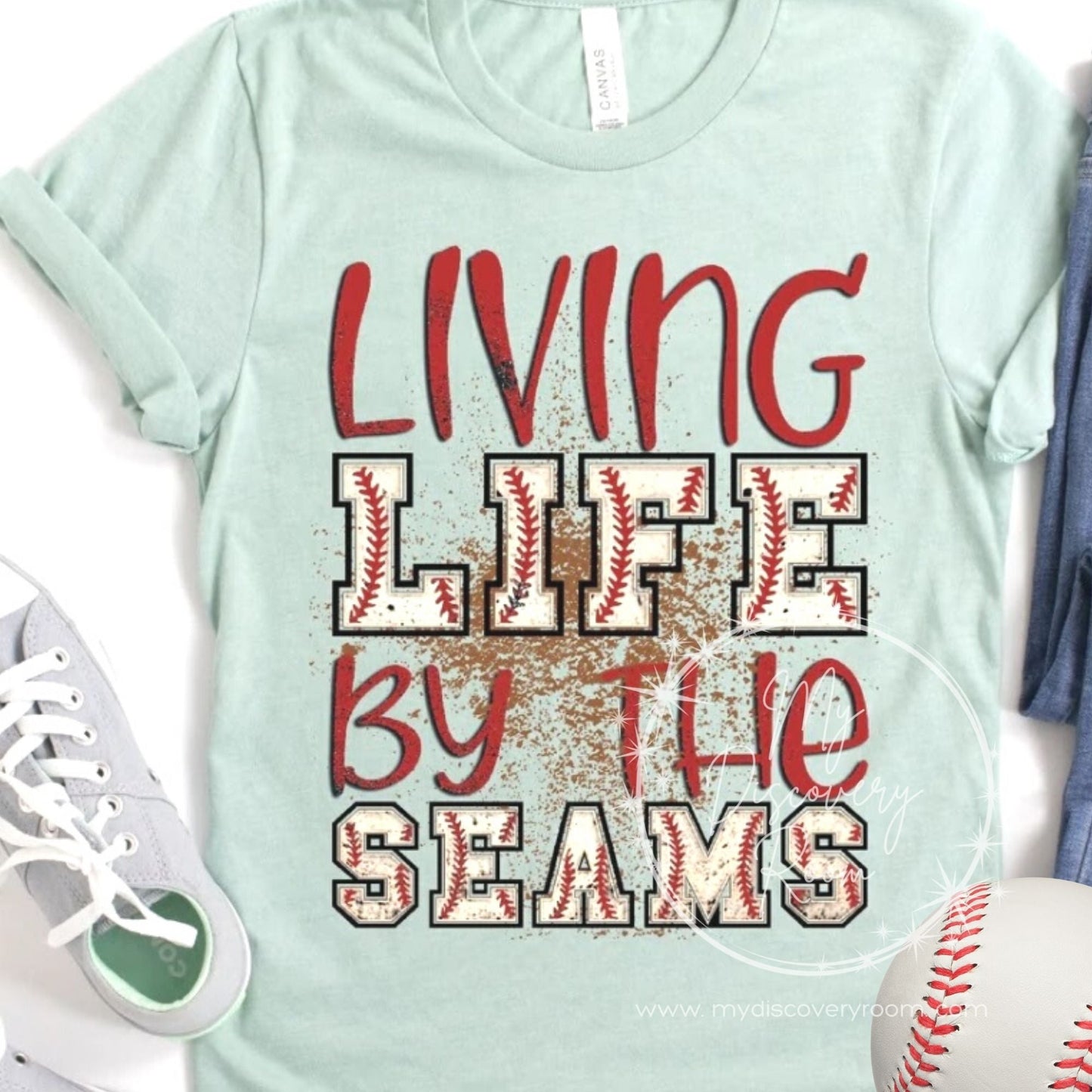 Living Life By The Seams Graphic Tee - MyDiscoveryRoom