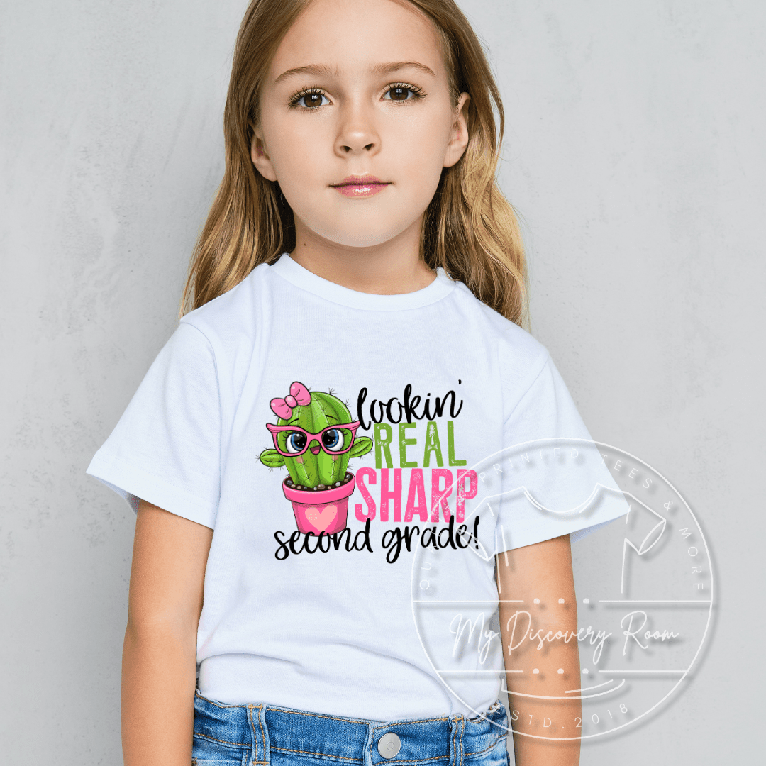 Lookin Sharp Cactus Grade Level Graphic Tee - MyDiscoveryRoom