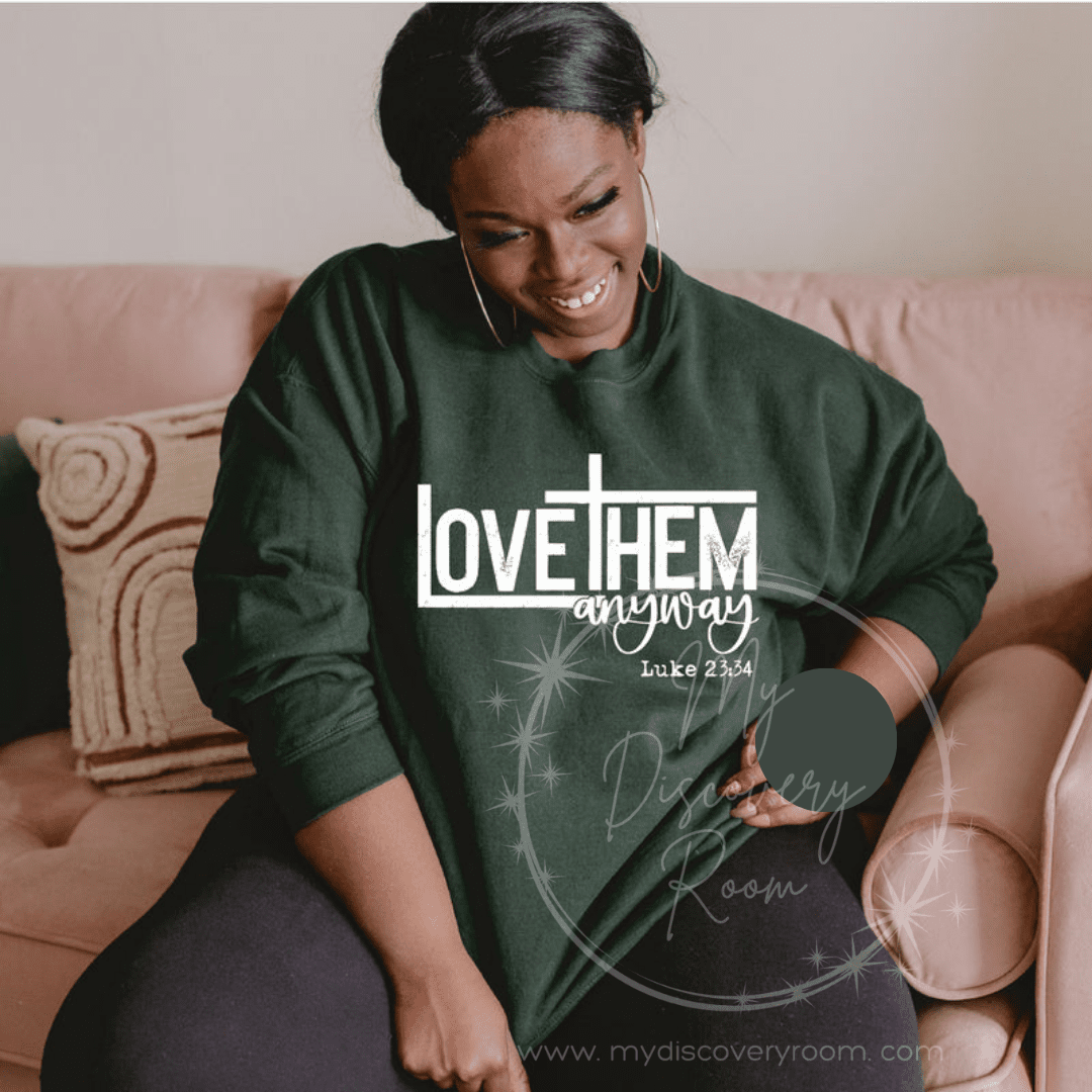 Love Them Anyway Luke 23:34 Graphic Tee - MyDiscoveryRoom
