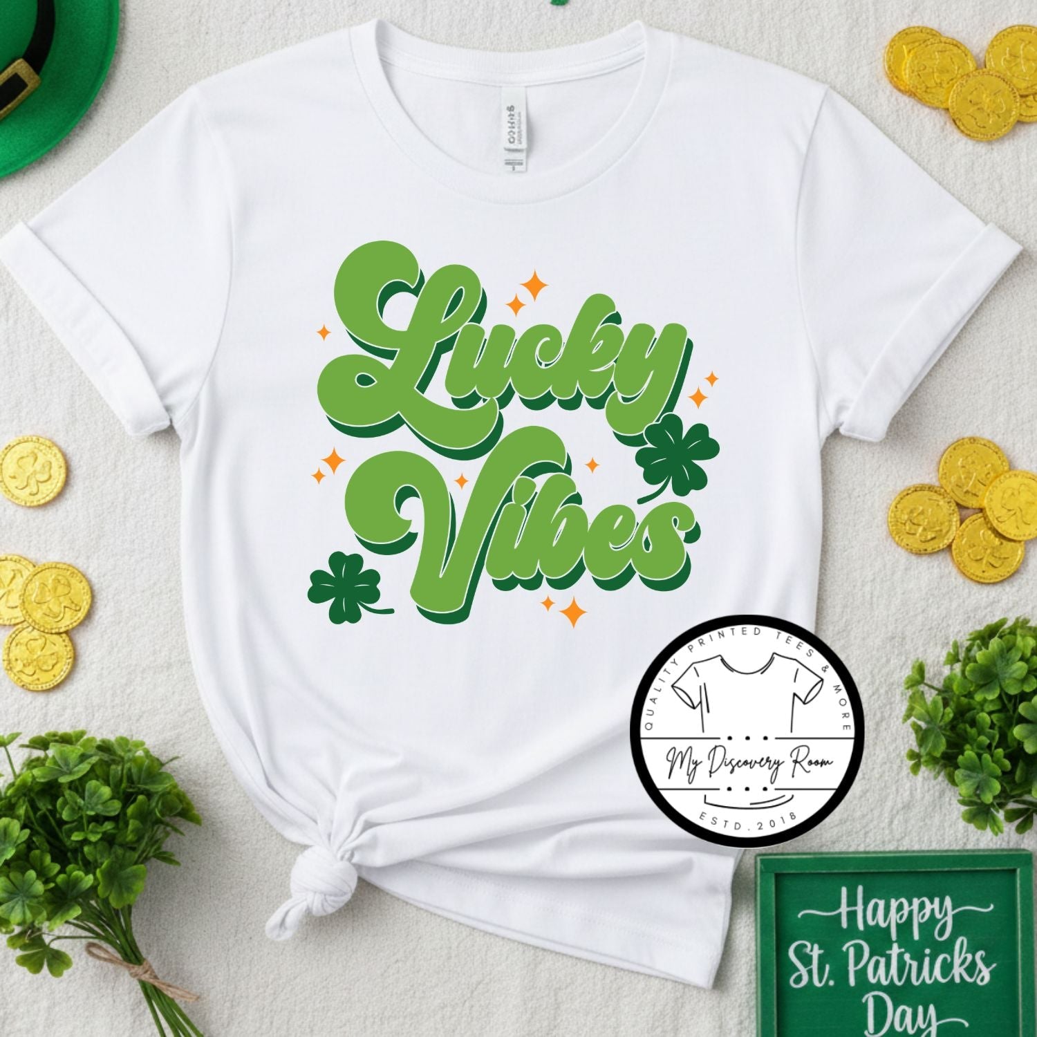 Lucky Vibes Graphic Tee - MyDiscoveryRoom