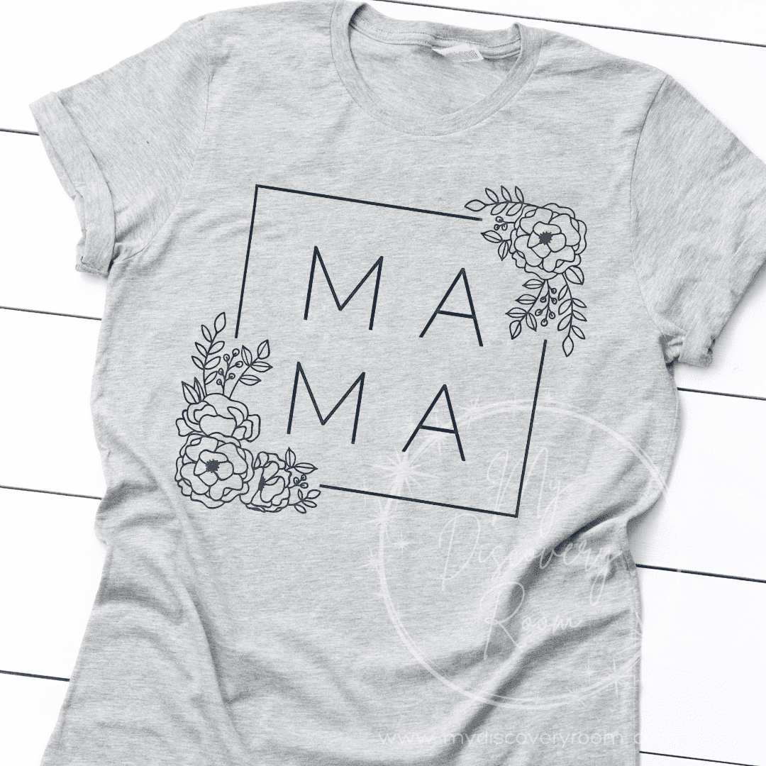 MAMA Floral Graphic Tee - MyDiscoveryRoom