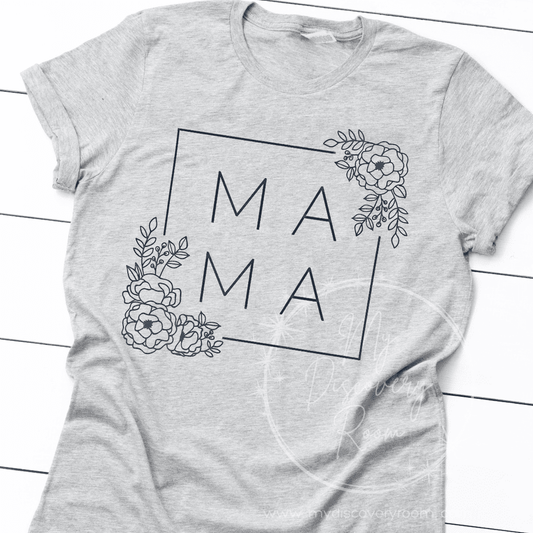 MAMA Floral Graphic Tee - MyDiscoveryRoom