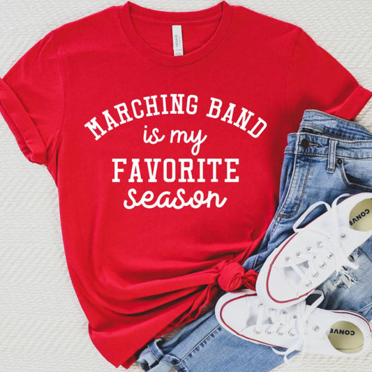 Marching Band Is My Favorite Season Graphic Tee - MyDiscoveryRoom