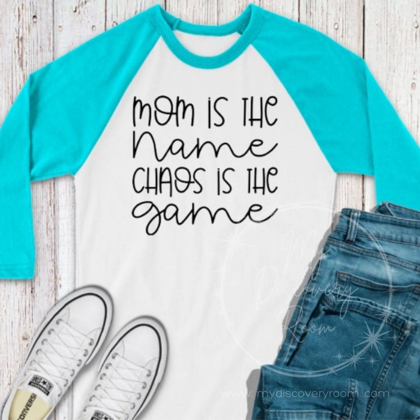 Mom Is The Name Chaos Is The Game Graphic Tee - MyDiscoveryRoom