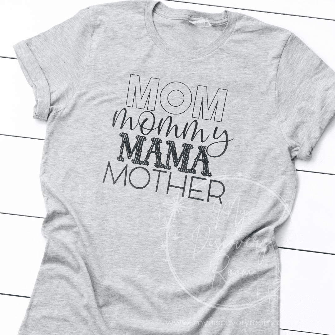 Mom Mommy Mama Mother Graphic Tee - MyDiscoveryRoom