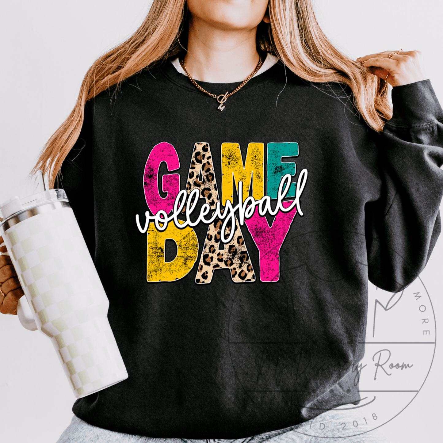 Multicolor Game Day Volleyball Graphic Tee - MyDiscoveryRoom