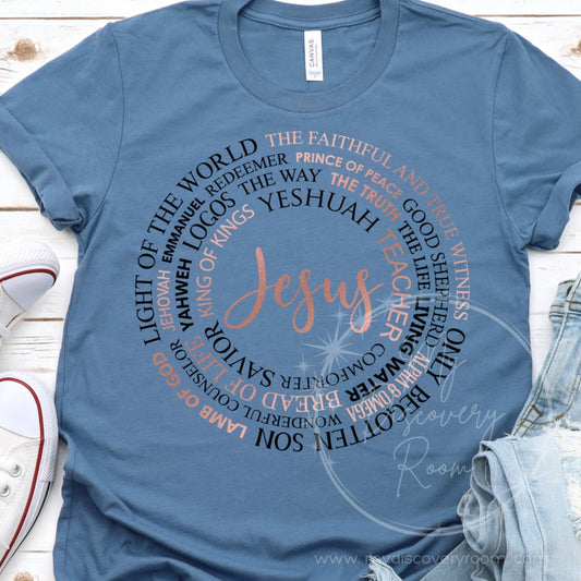 Names Of Jesus Graphic Tee - MyDiscoveryRoom