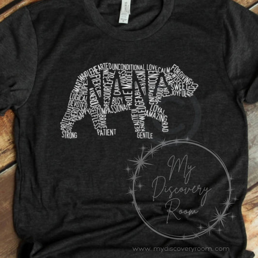 Nana Bear Typography Graphic Tee - MyDiscoveryRoom