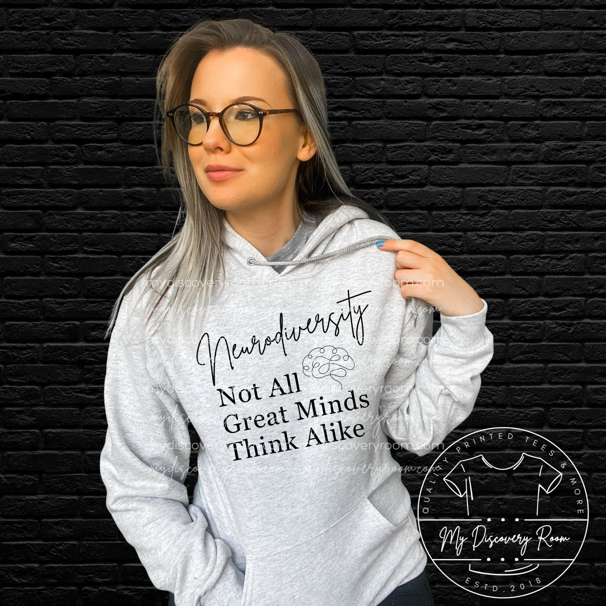 Neurodiversity Not All Great Minds Think Alike Graphic Tee - MyDiscoveryRoom