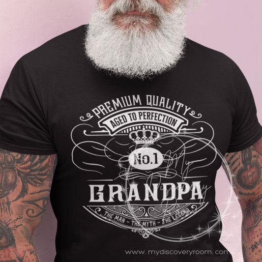 Number 1 Grandpa Graphic Tee - MyDiscoveryRoom