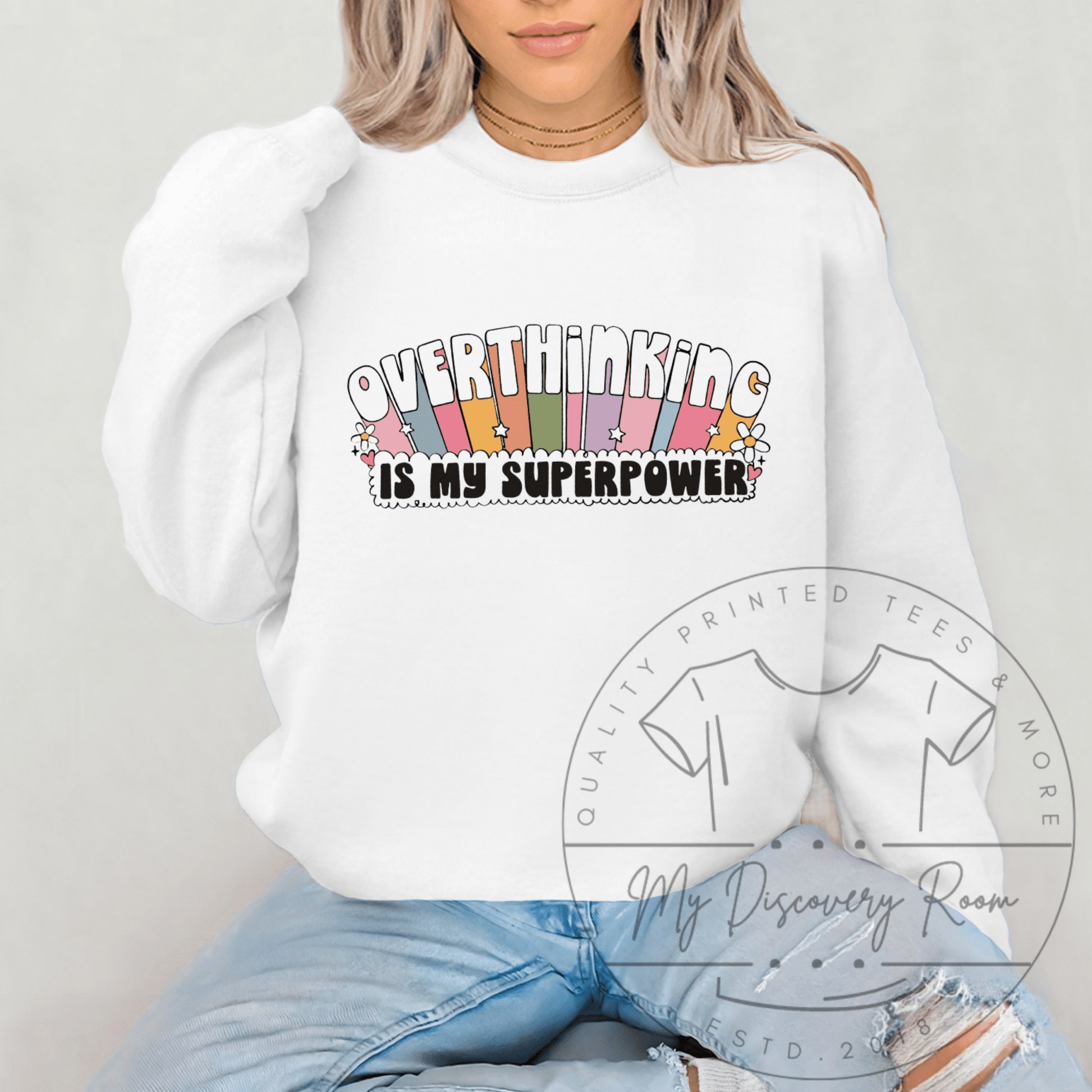 Overthinking Is My Superpower Graphic Tee - MyDiscoveryRoom