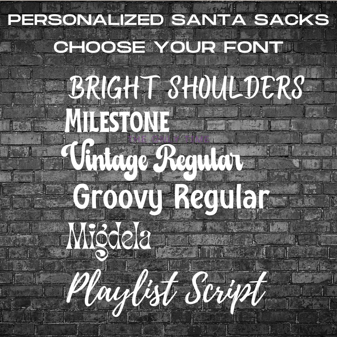 Personalized Santa Sacks - MyDiscoveryRoom