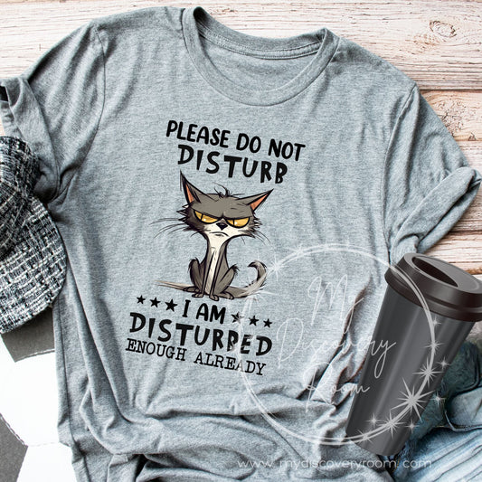 Please Do Not Disturb I Am Disturbed Enough Already Graphic Tee - MyDiscoveryRoom