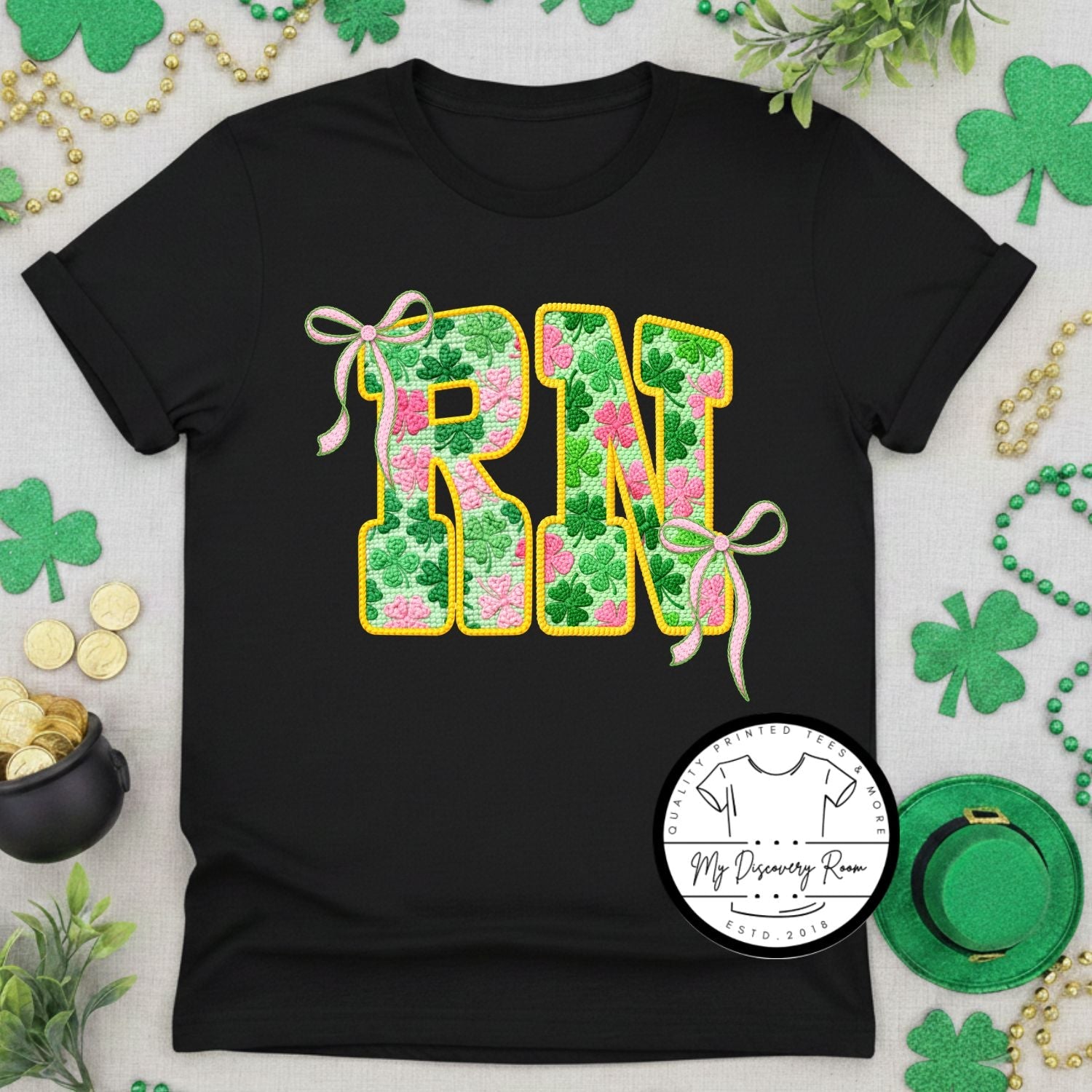 RN with Bows Graphic Tee - MyDiscoveryRoom