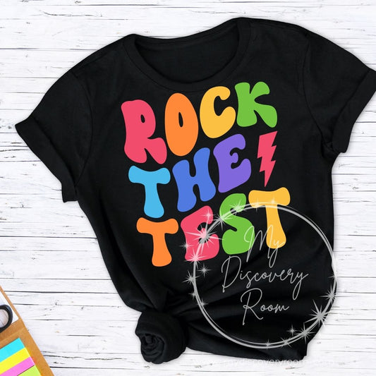 Rock The Test Graphic Tee - MyDiscoveryRoom