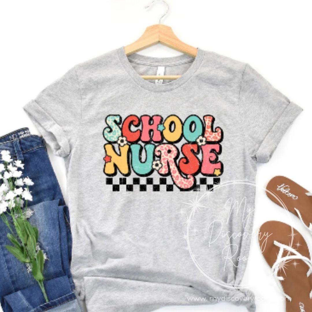 School Nurse Graphic Tee - MyDiscoveryRoom