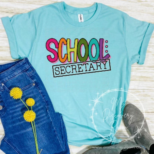 School Secretary Graphic Tee - MyDiscoveryRoom