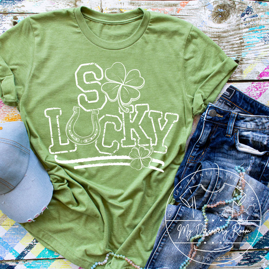 So Lucky Graphic Tee - MyDiscoveryRoom
