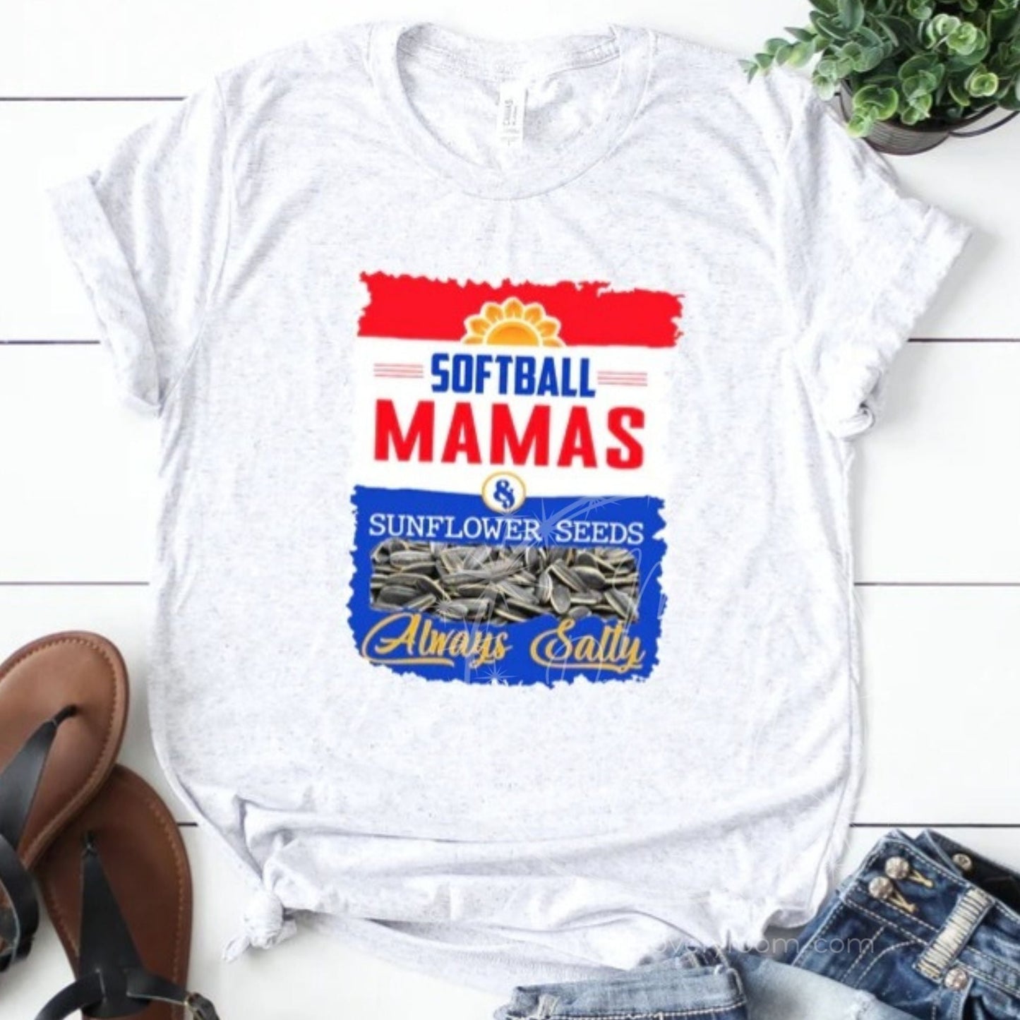 Softball Mamas Sunflower Seeds Graphic Tee - MyDiscoveryRoom