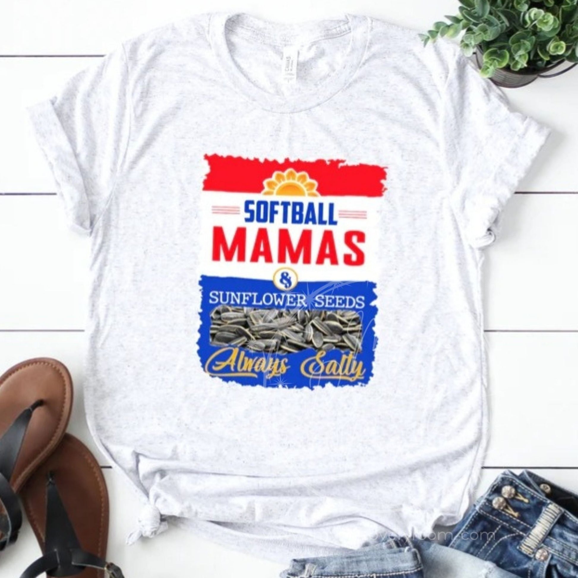 Softball Mamas Sunflower Seeds Graphic Tee - MyDiscoveryRoom