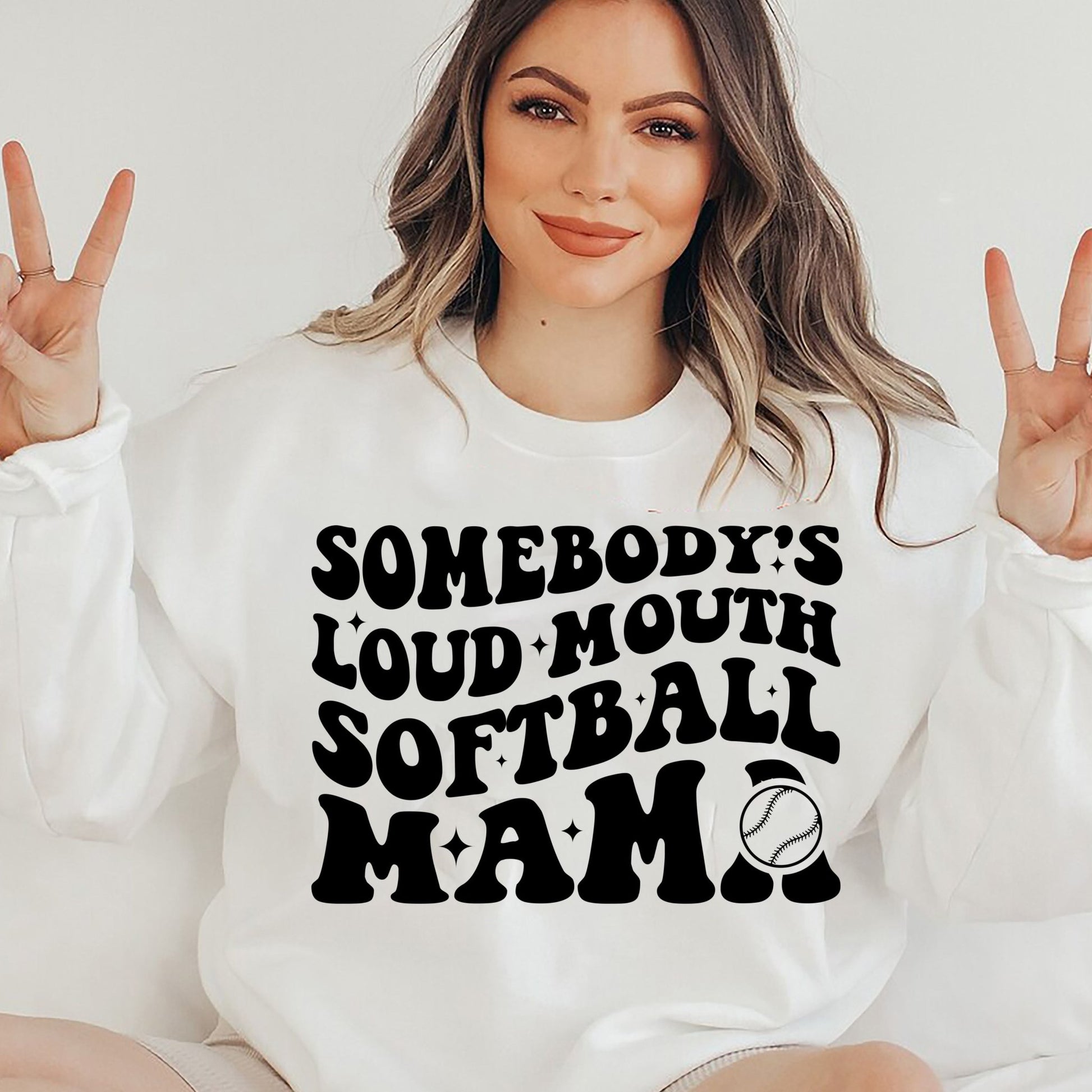 Somebody's Loud Mouth Softball Mama Graphic Tee - MyDiscoveryRoom