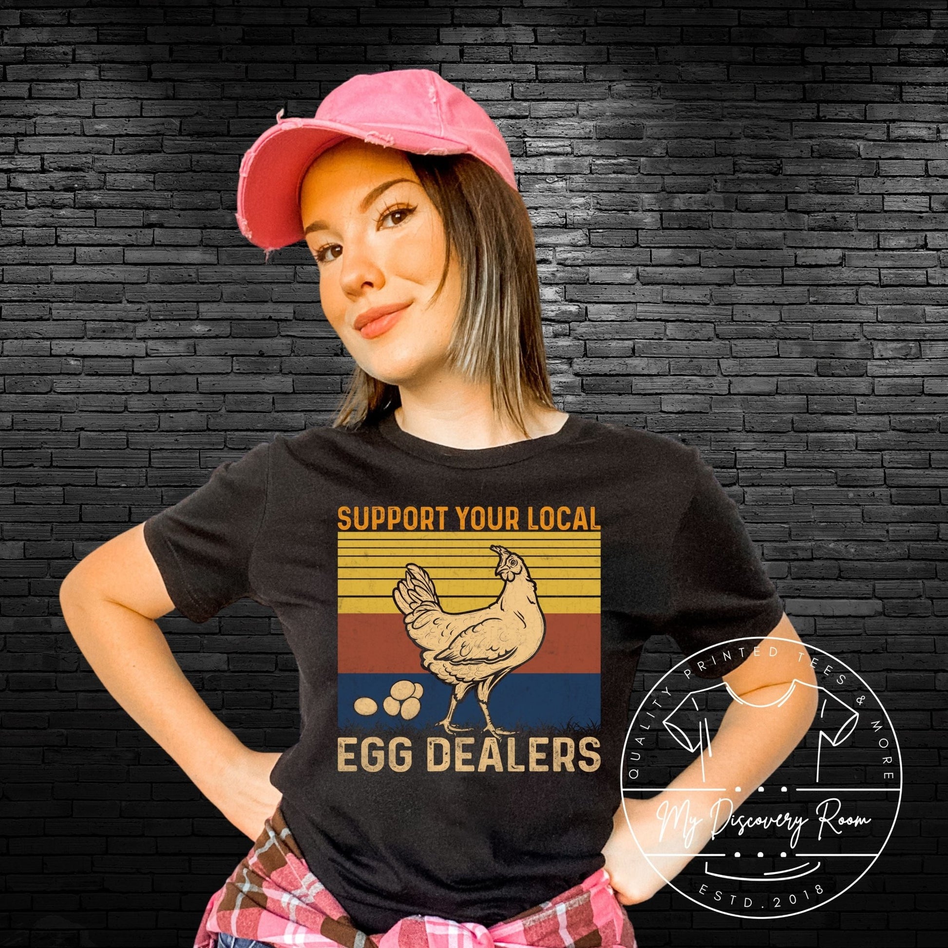 Support Your Local Egg Dealers Graphic Tee - MyDiscoveryRoom