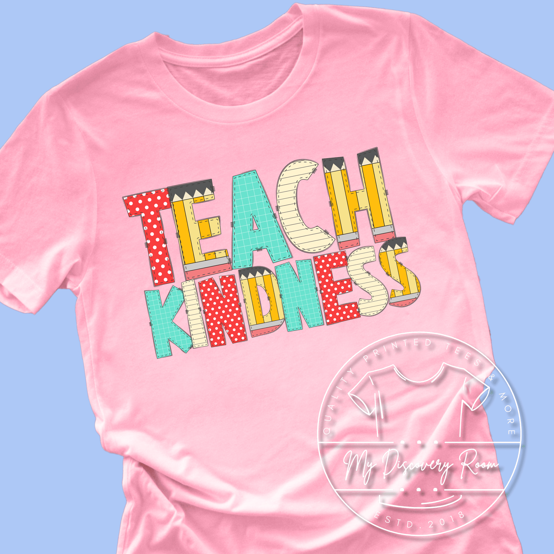 Teach Kindness - Doodle Alphabet Graphic Tee - MyDiscoveryRoom