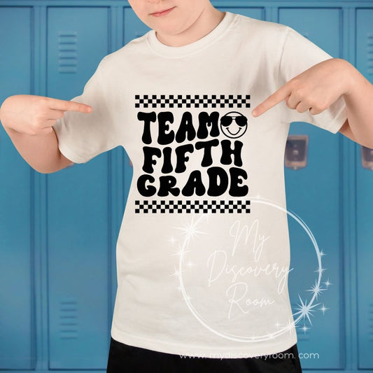 Team Grade Level Black Ink Graphic Tee - MyDiscoveryRoom