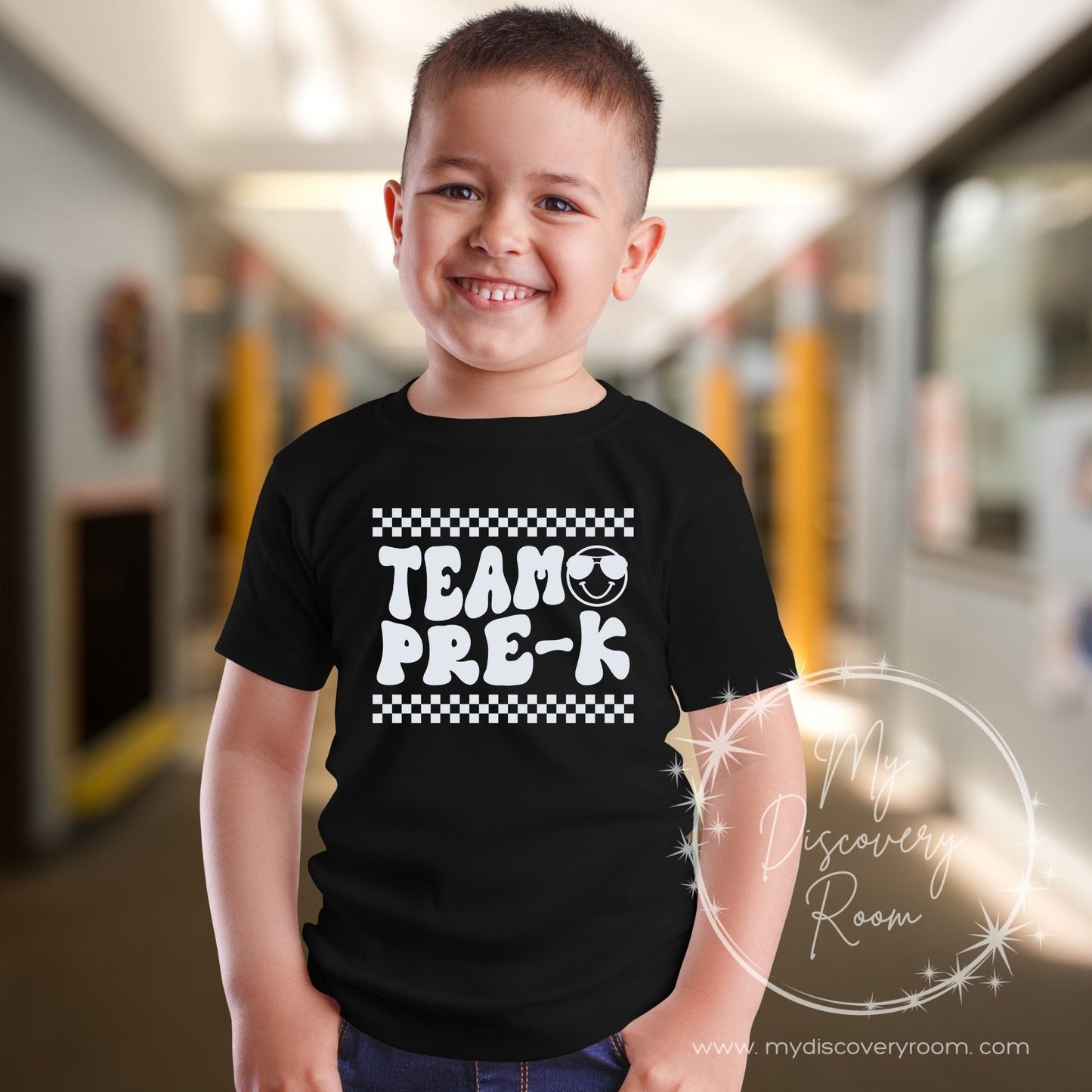 Team Grade Level White Ink Graphic Tee - MyDiscoveryRoom