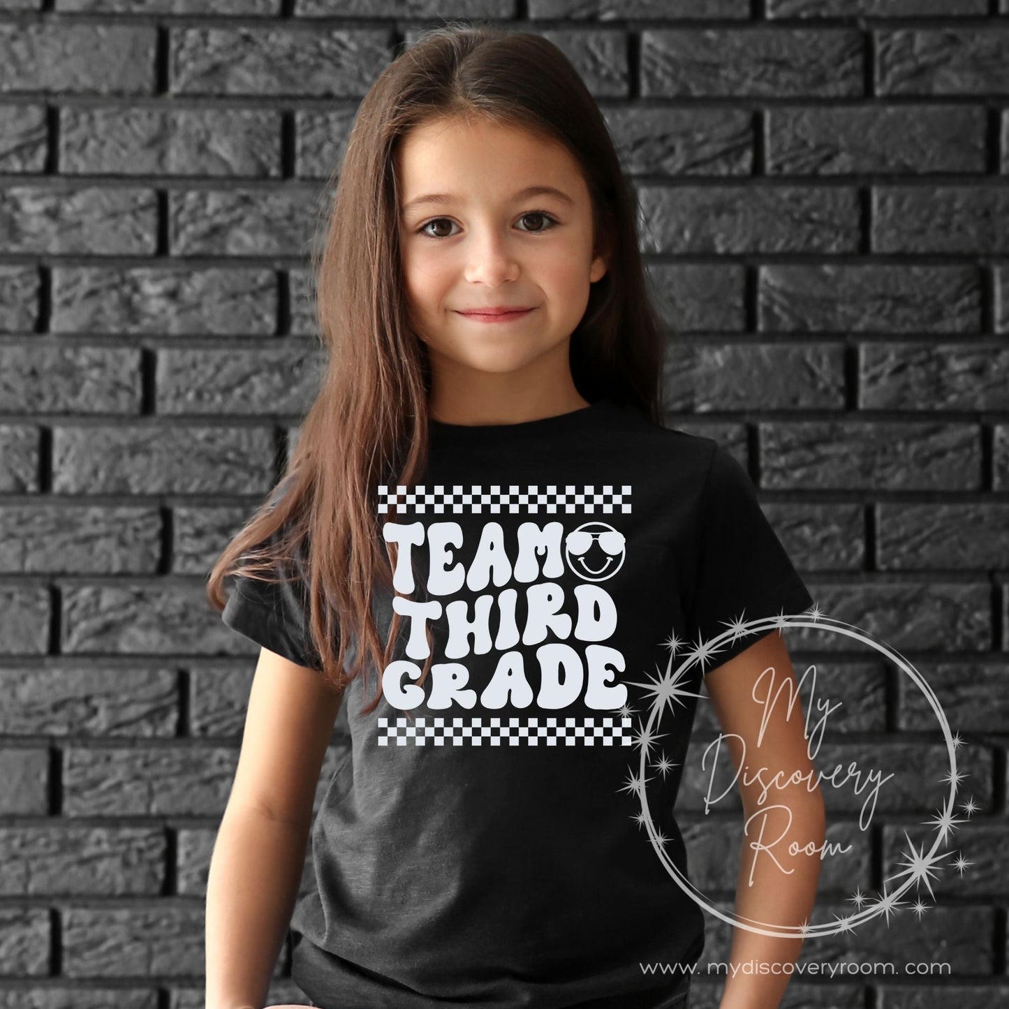 Team Grade Level White Ink Graphic Tee - MyDiscoveryRoom