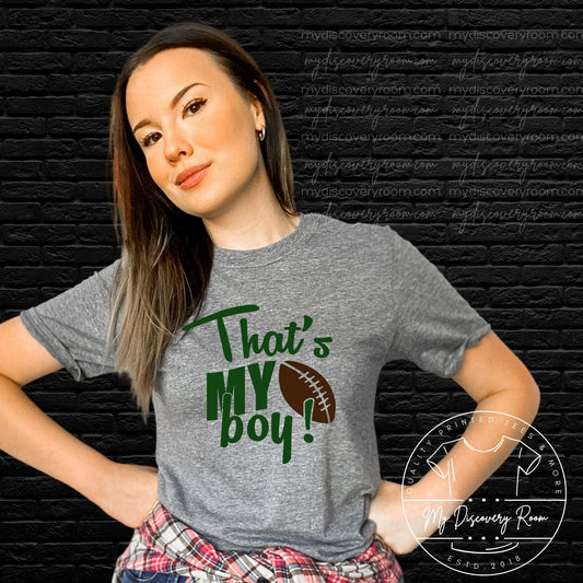 That's My Boy Customizable Football Graphic Tee - MyDiscoveryRoom