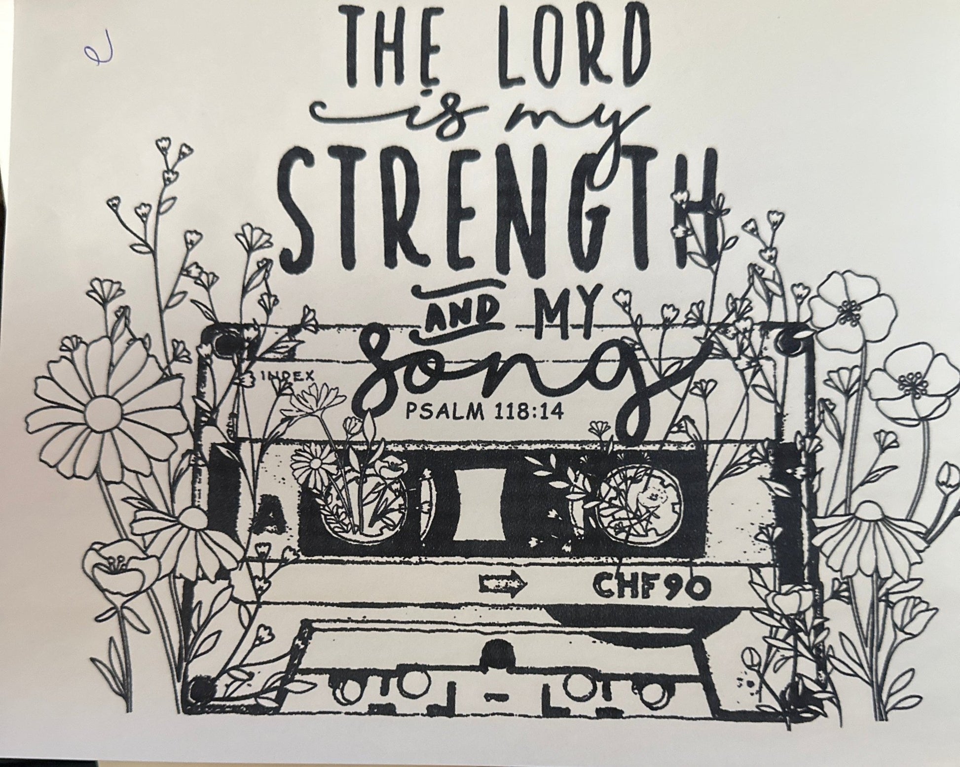 The Lord Is My Strength & My Song Psalm 118:14 Graphic Tee - MyDiscoveryRoom