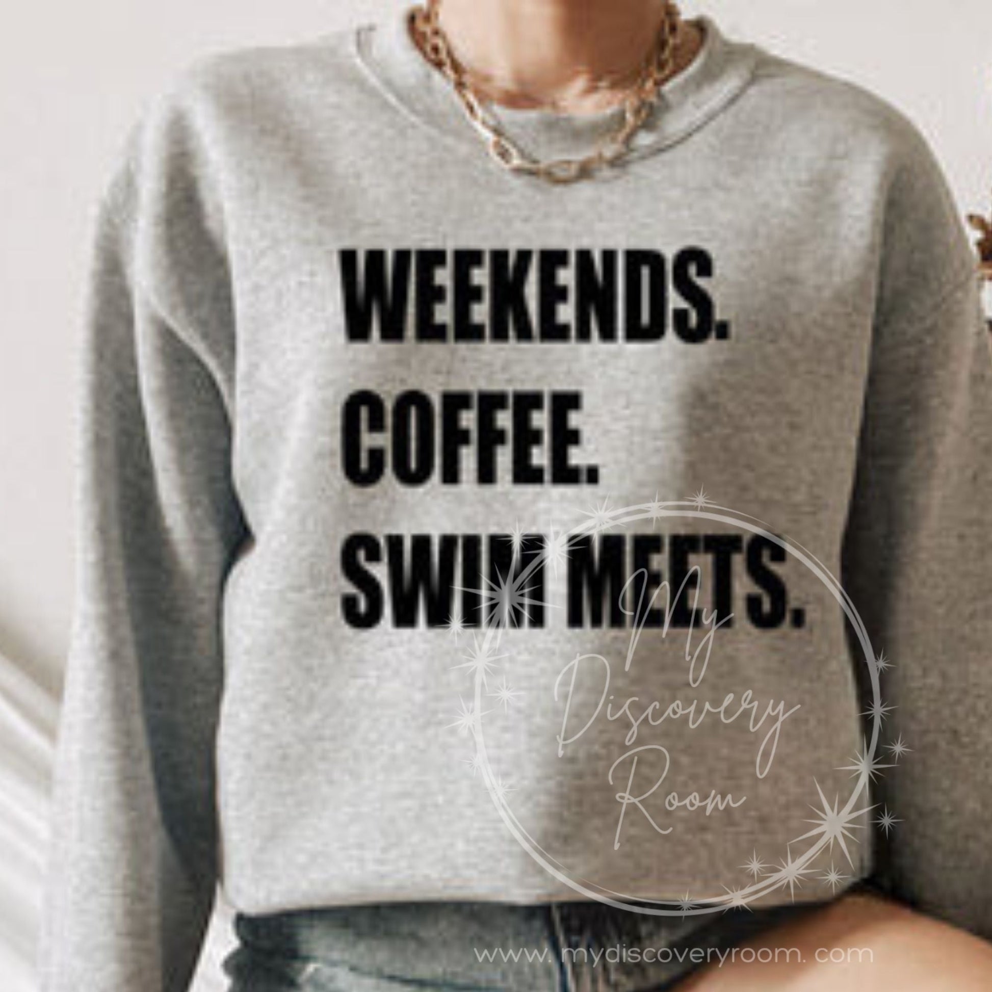 Weekends Coffee Swim Meets Graphic Tee - MyDiscoveryRoom