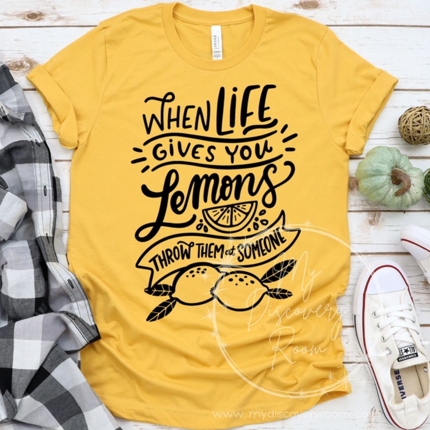 When Life Gives You Lemons Throw Them At Someone Graphic Tee - MyDiscoveryRoom