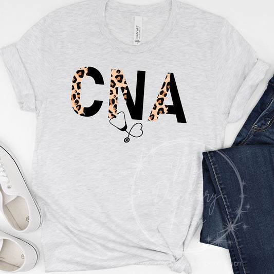 Leopard/Black CNA Graphic Tee