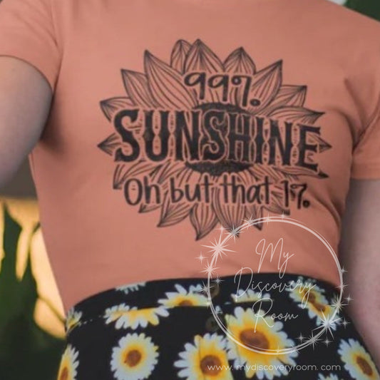 99% Sunshine Graphic Tee - MyDiscoveryRoom