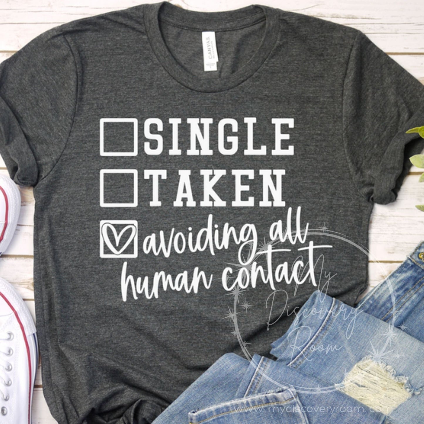 Avoiding All Human Contact Graphic Tee - MyDiscoveryRoom