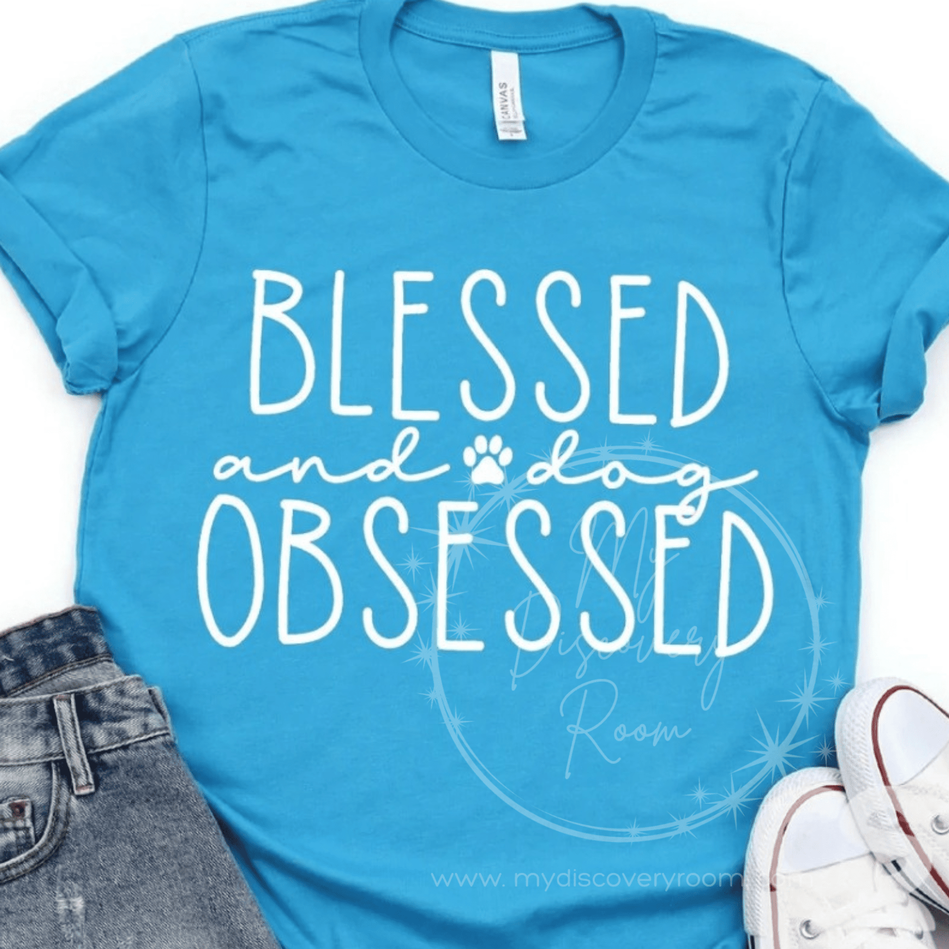 Blessed and Dog Obsessed Graphic Tee - MyDiscoveryRoom