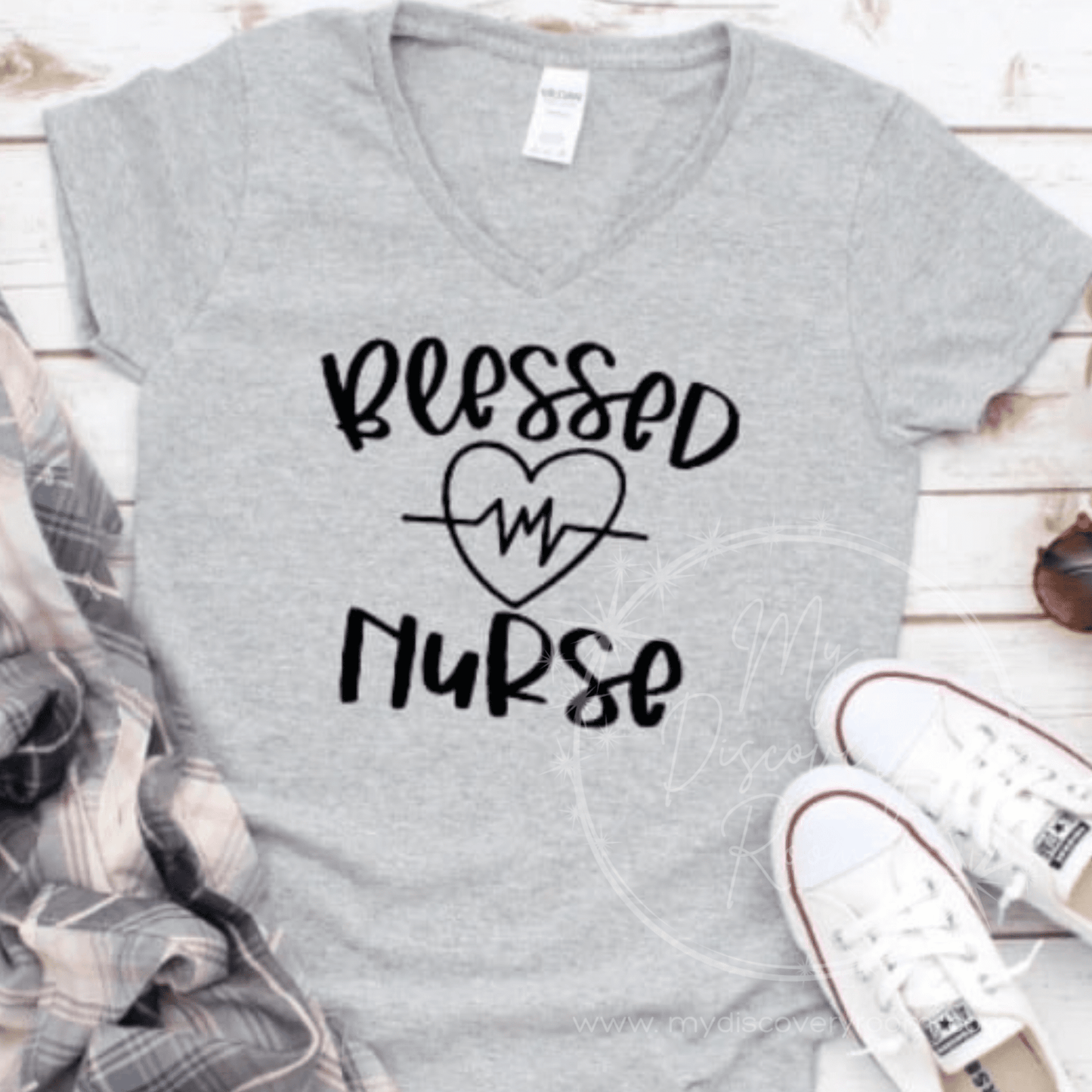 Blessed Nurse Graphic Tee - MyDiscoveryRoom