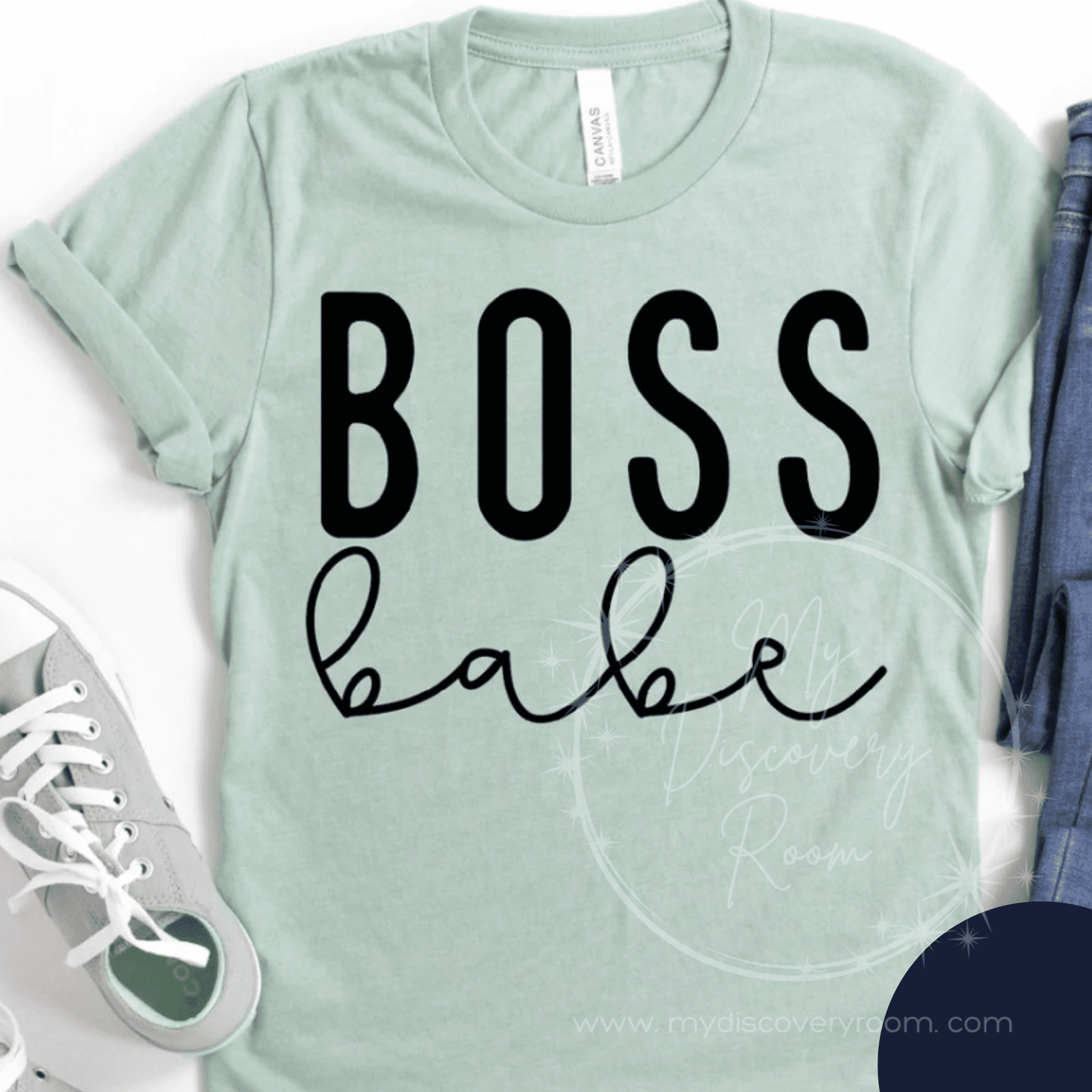 Boss Babe Black Ink Graphic Tee - MyDiscoveryRoom