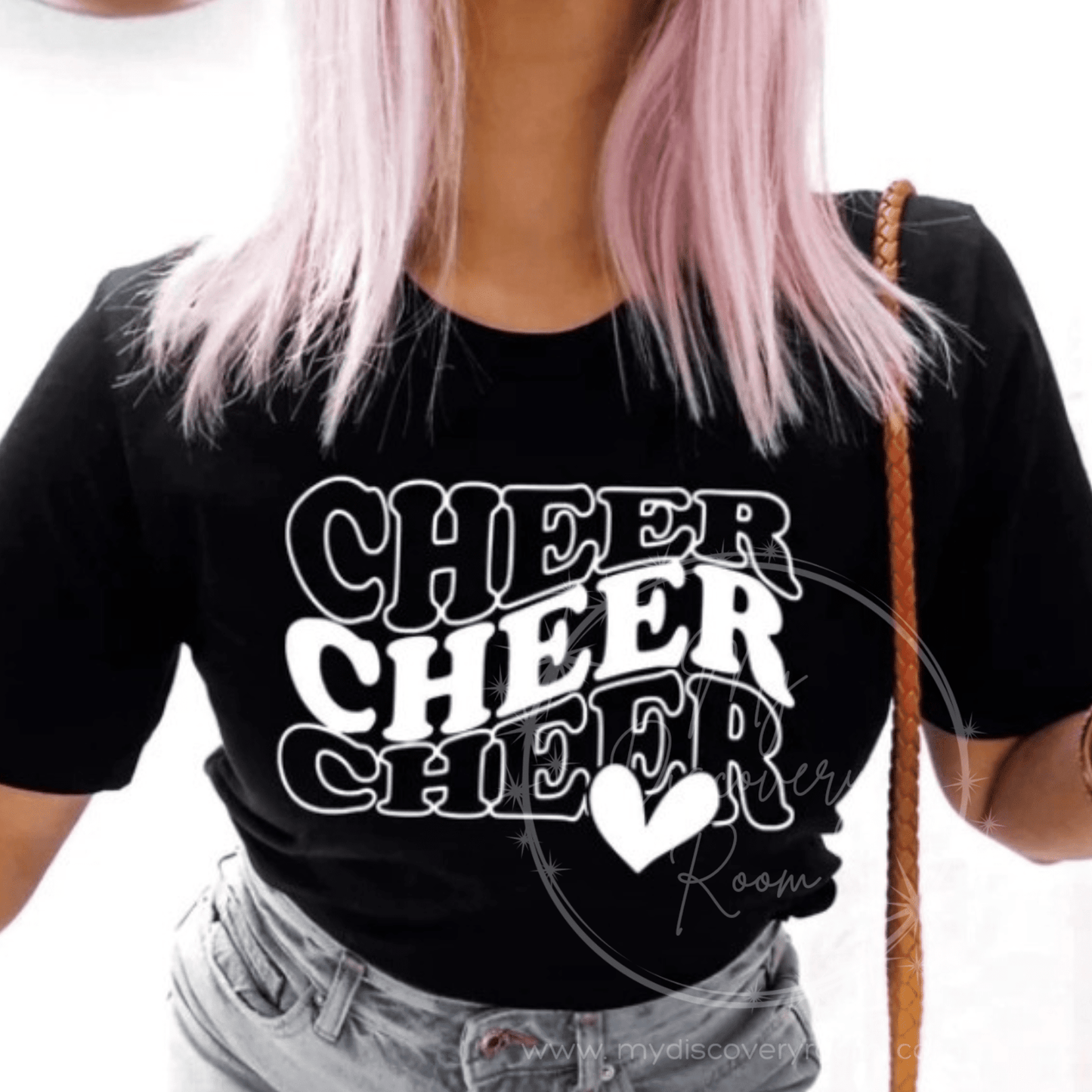 Cheer w/Heart Graphic Tee - MyDiscoveryRoom
