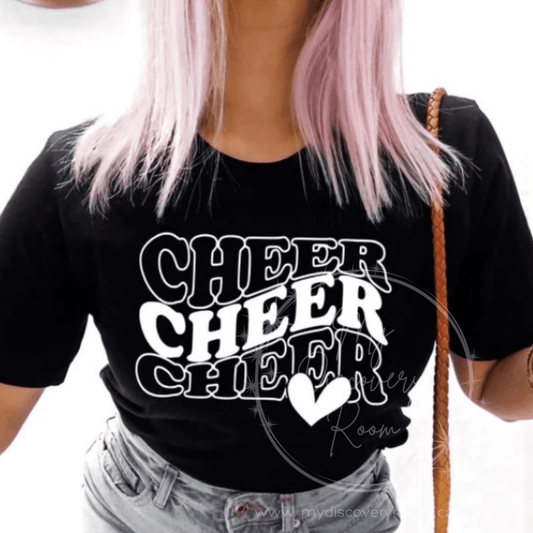 Cheer w/Heart Graphic Tee - MyDiscoveryRoom