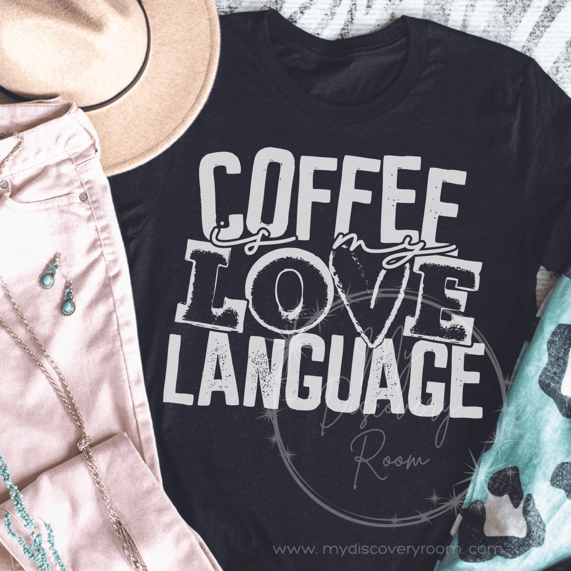 Coffee Is My Love Language Graphic Tee - MyDiscoveryRoom