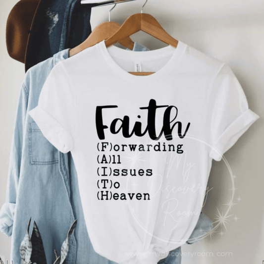 F.A.I.T.H Black Ink Graphic Tee - MyDiscoveryRoom