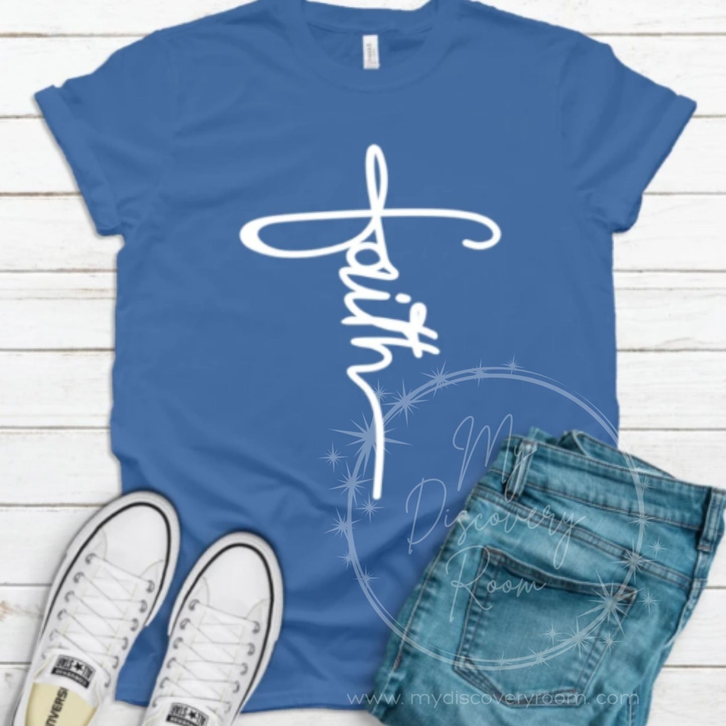 Faith Cross Graphic Tee - MyDiscoveryRoom