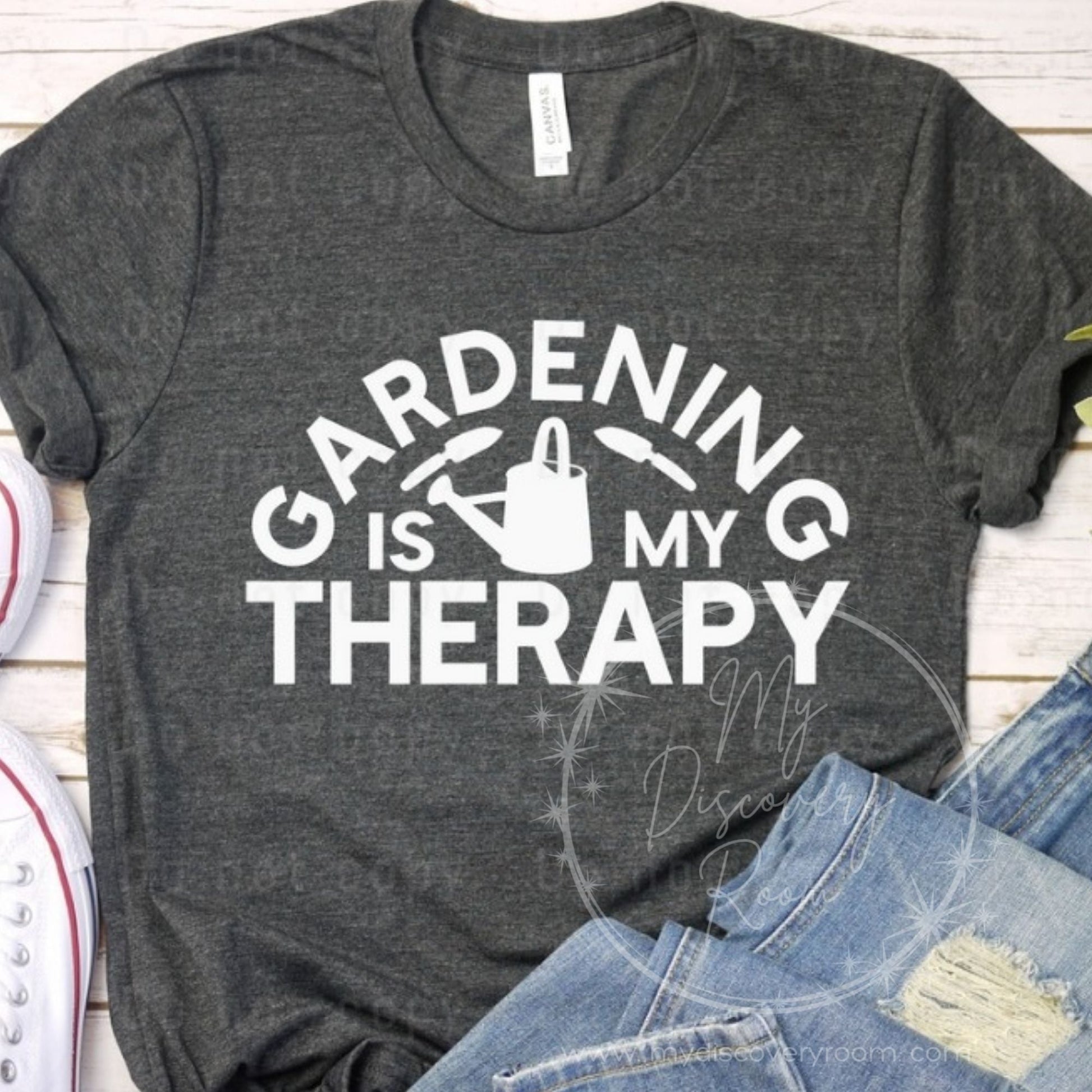 Gardening Is My Therapy Graphic Tee - MyDiscoveryRoom