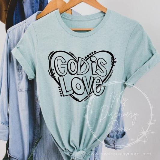 God is Love Graphic Tee - MyDiscoveryRoom