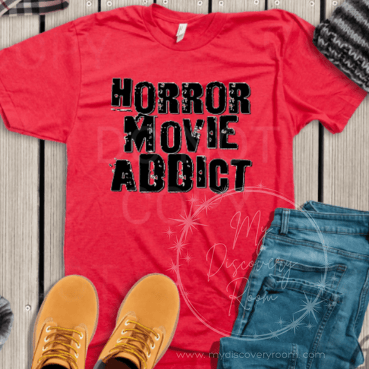 Horror Movie Addict Graphic Tee - MyDiscoveryRoom