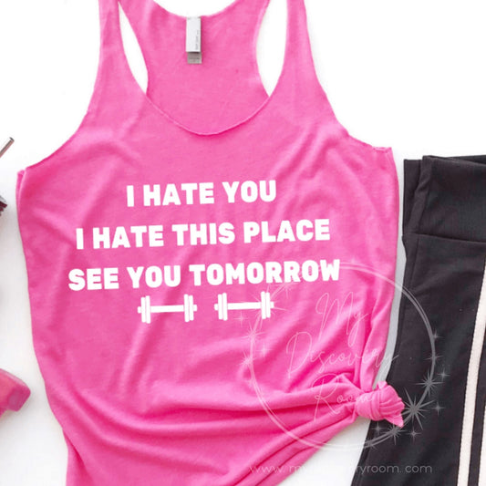 I Hate You I Hate This Place Graphic Tee - MyDiscoveryRoom